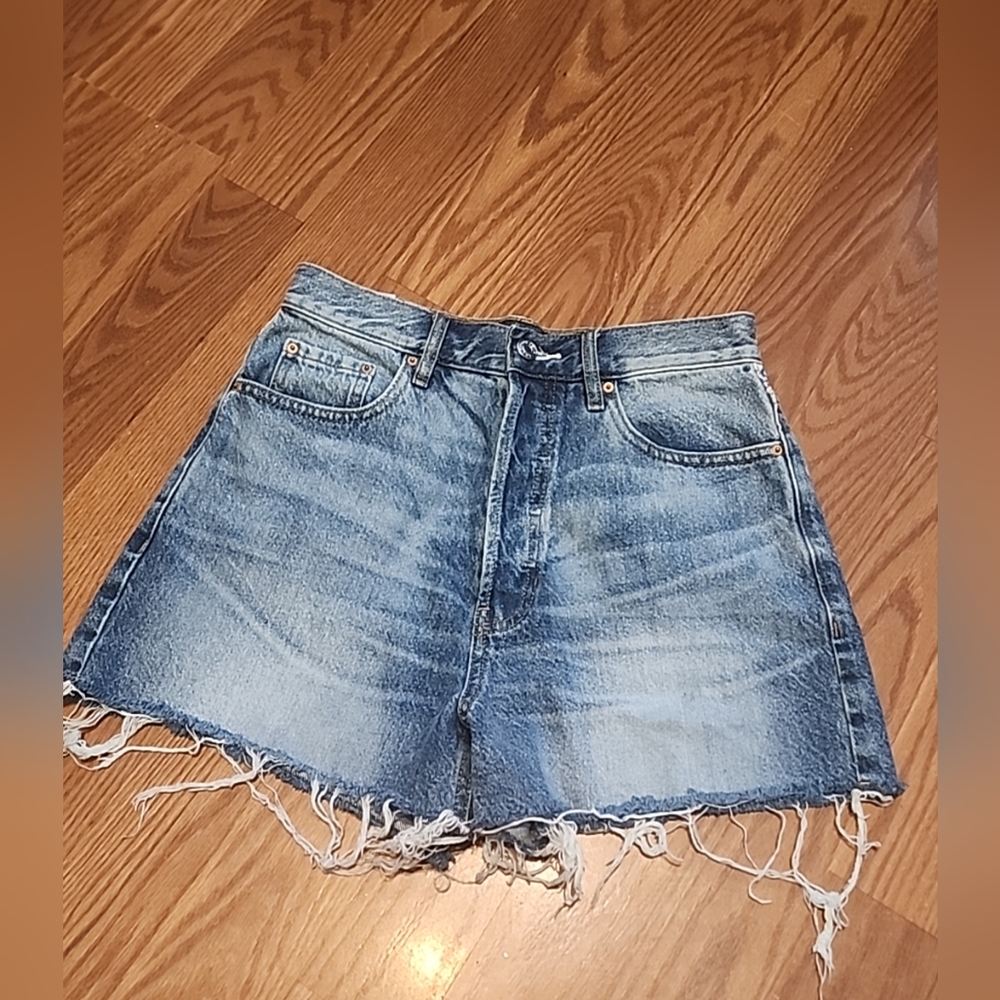 Pacsun shorts ultra high‎ rise vintage short size 27 button fly festival Cutoffs